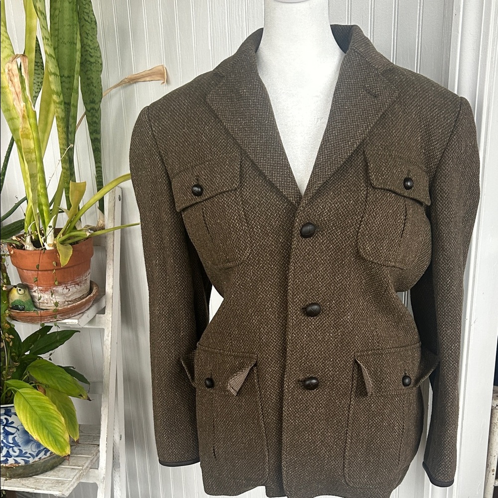 Polo Ralph Lauren Olive Wool Military Jacket